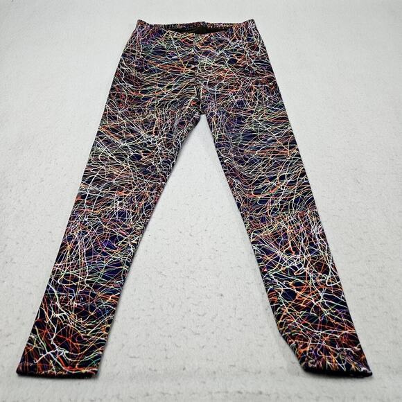 Just Cozy Lined Leggings XL Extra Large Colorful Confetti Party Loungewear - Picture 1 of 7